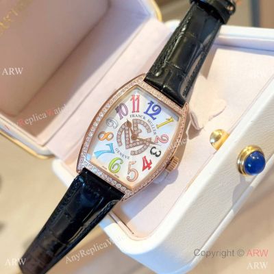 Franck Muller Cintrée Curvex Women's Rose Gold Diamond watches